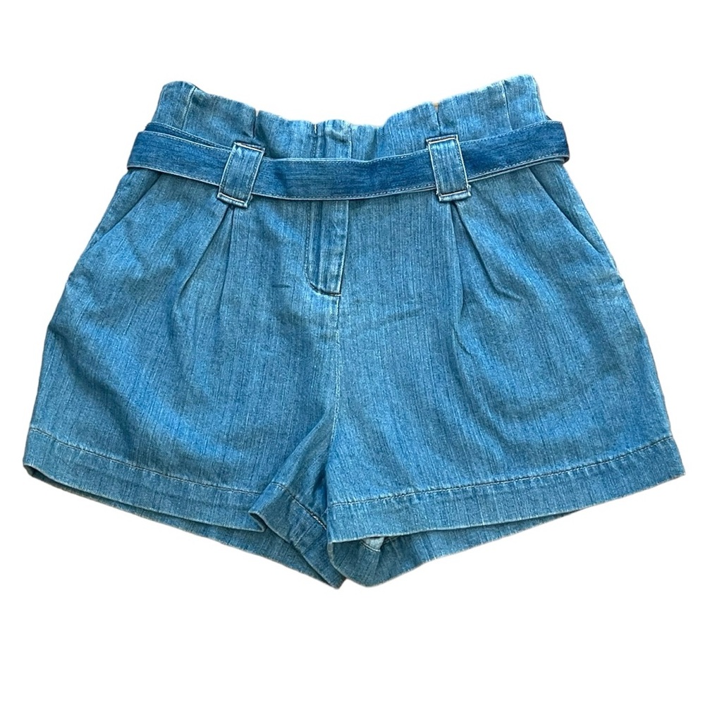 L’Agence Hilary Paperbag Denim Shorts - Picture 3 of 11